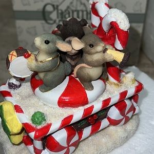 Fitz and Floyd Charming Tails Sugar Time Band Float 87/104 Retired with Box